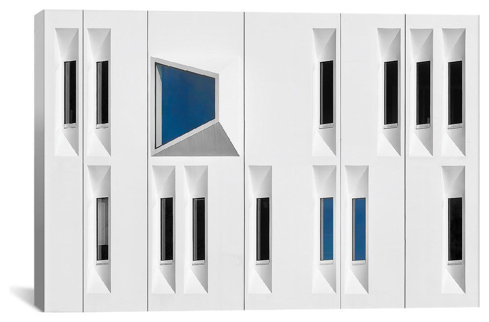 "Composition In White, Black And Blue" by Michiel Hageman, 26"x40"