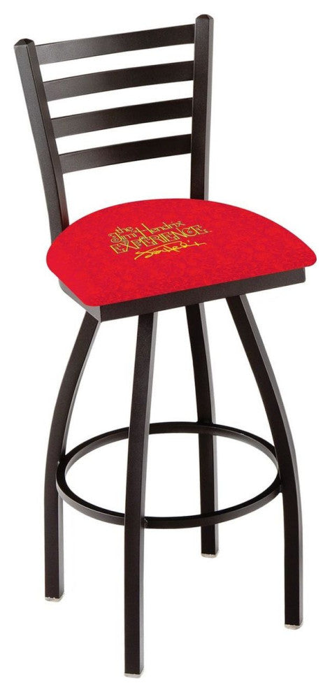 Holland L014 Jimi Hendrix Experience Red 25" Counter Stool - Black