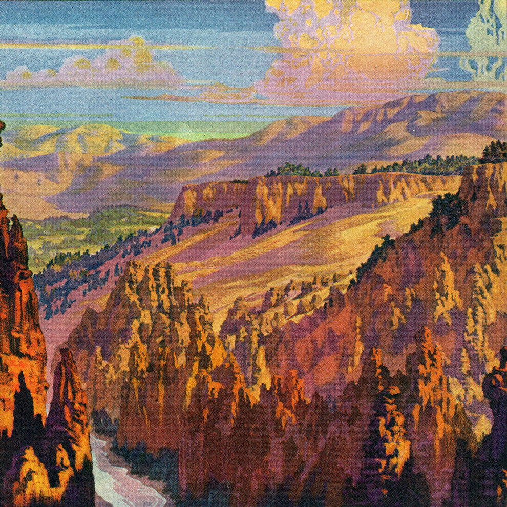 "Grand Canyon" Painting Print on Wrapped Canvas