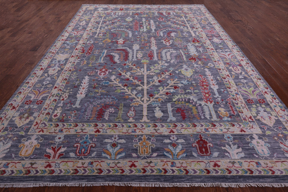 10' 3" X 13' 9" Persian Ziegler Handmade Wool Rug Q11666