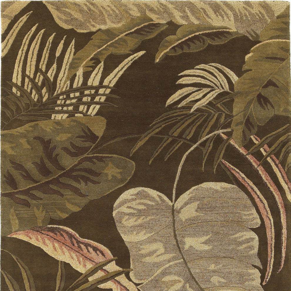 KAS Havana 2615 Mocha Rainforest Area Rug, 8'x10'6"