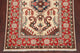 Pakistani Kazak Traditional Oriental Area Rug Hand-Knotted, Beige, 3'8"X2'8"