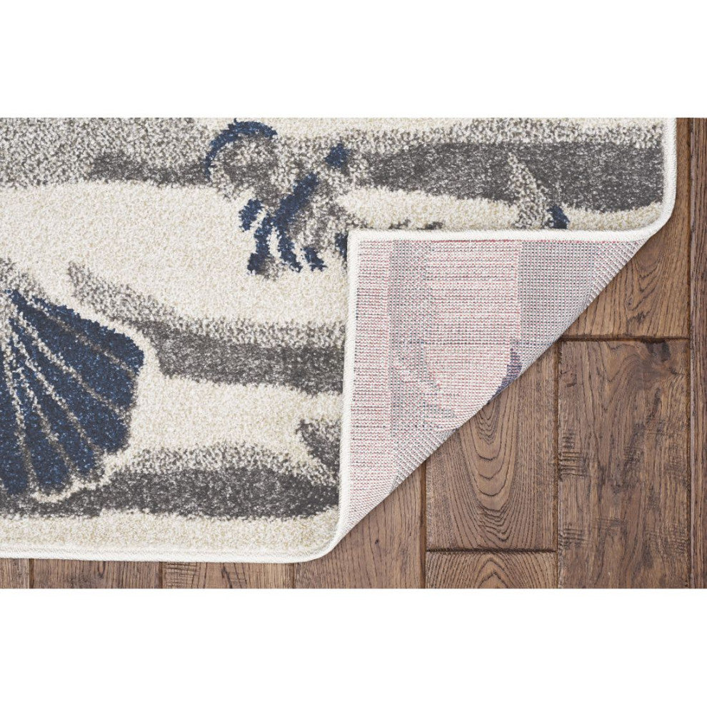 KAS Lucia 2775 Ivory Seashore Area Rug, 7'7"x10'10"