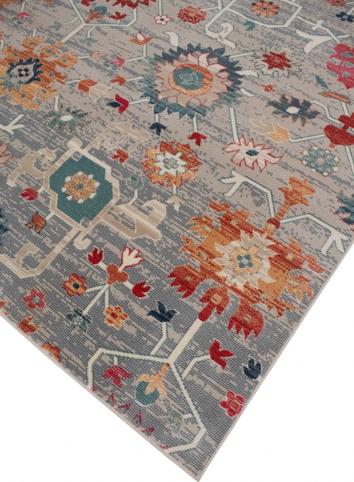 Noori Rug Distressed Herlinda Beige/Blue Runner