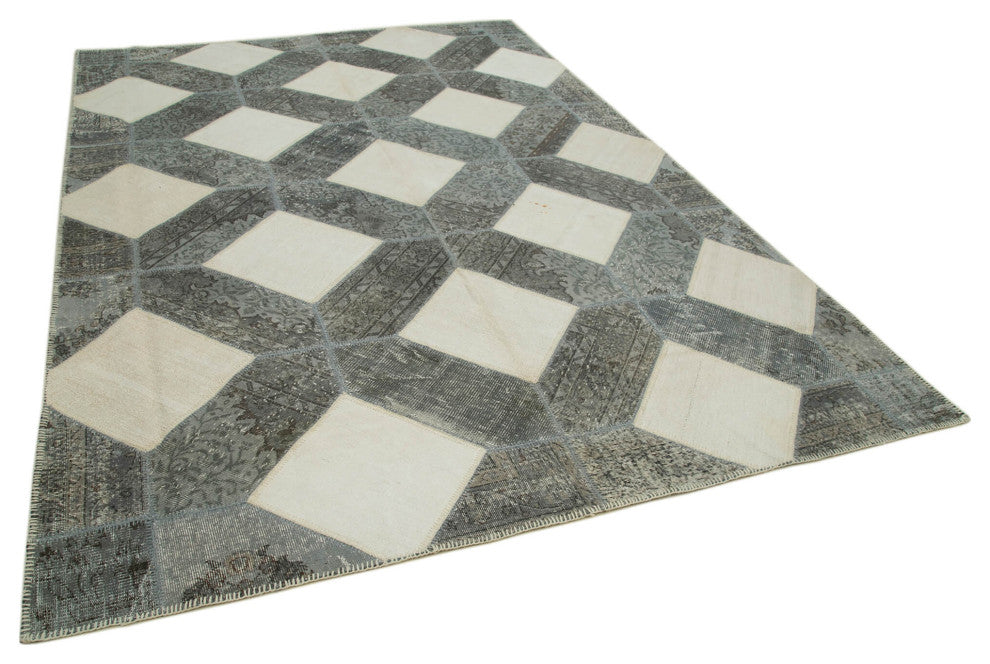 Rug N Carpet - Hand-Knotted Anatolian 8' 3" x 11' 7" Antique Patchwork Area Rug