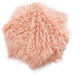 Mongolian Faux Fur 3 Piece Throw Blanket and Pillow Shell Set, Rose, 50"x60"