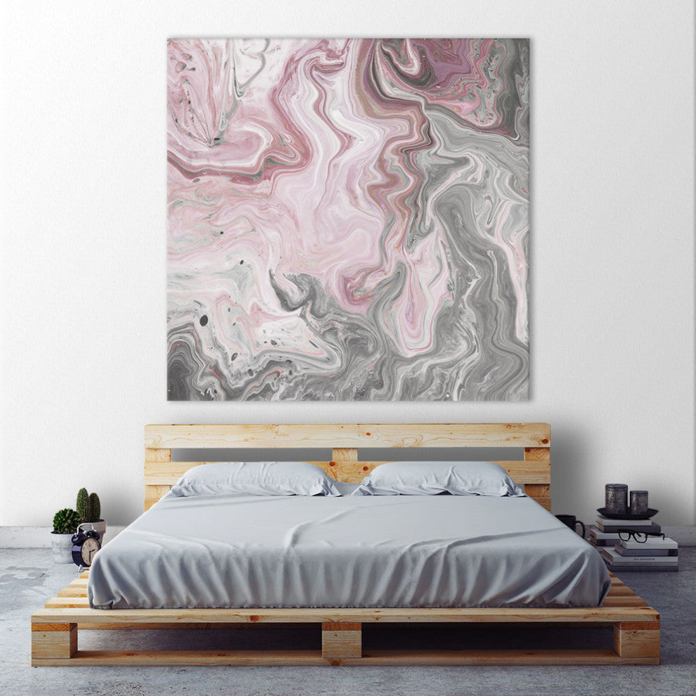 "Blush Minerals I" Fine Art Giant Canvas Print, 72"x72"