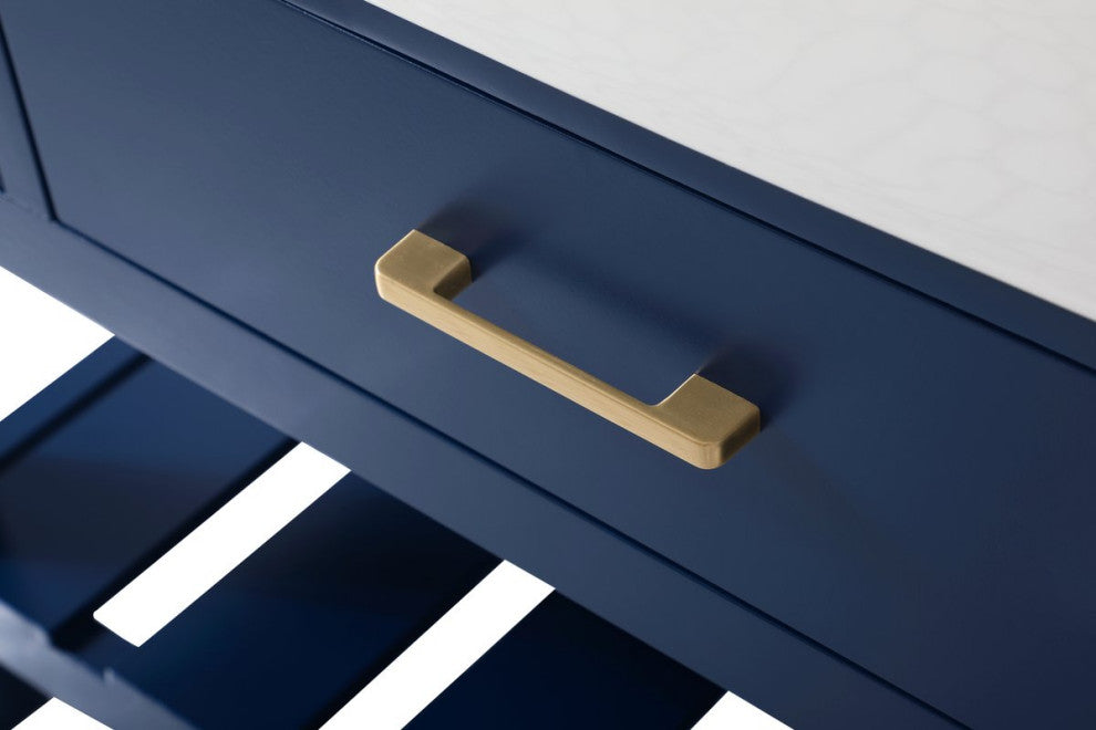 Home Living 22" Farmhouse Blue-Light Bathroom Vanity