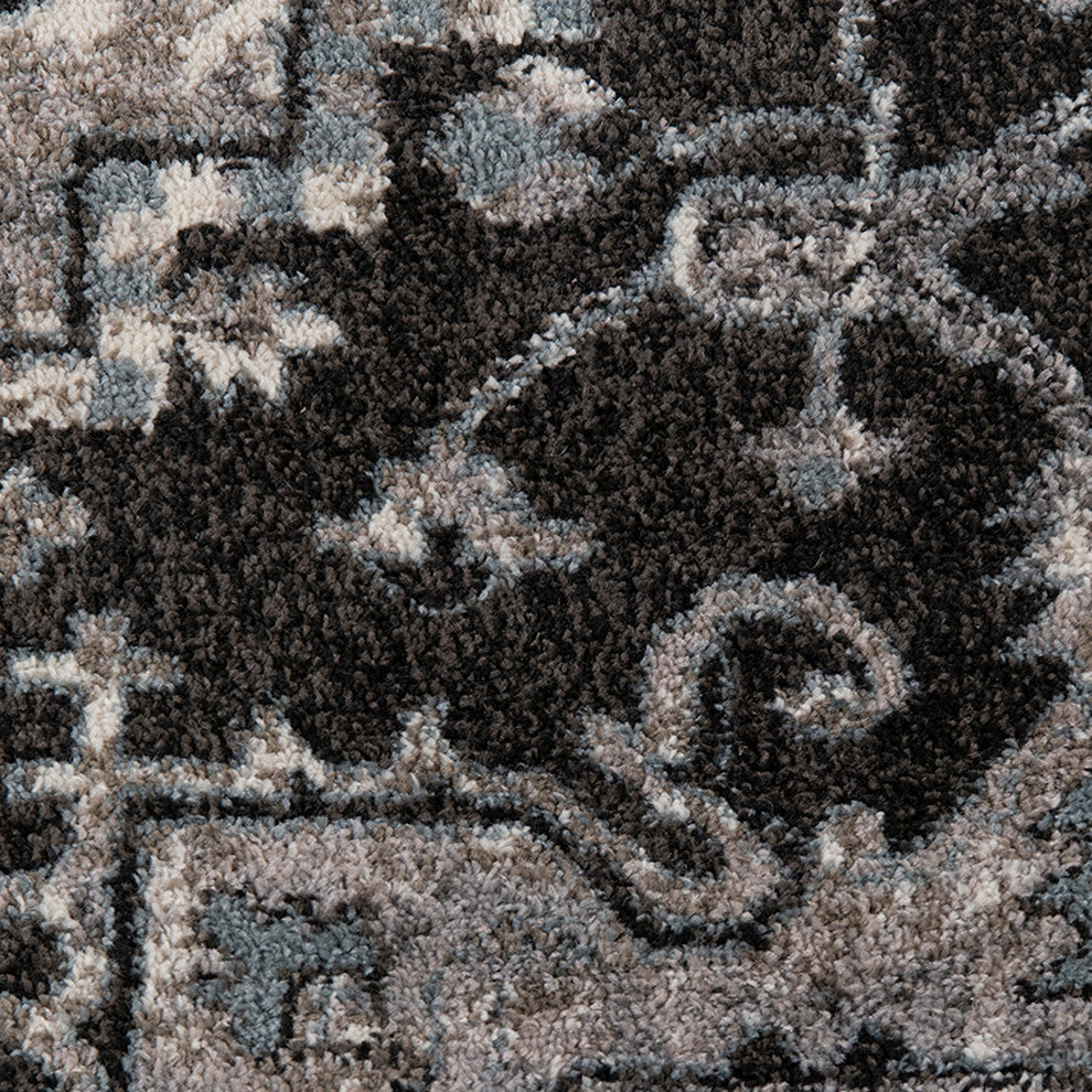Alessana Chaves Gray Medallion Area Rug, 2'x3'