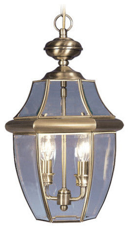 Monterey Outdoor Chain-Hang Light, Polished Brass