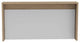 FM FURNITURE Brickell Wall Mounted Foldable Desk, Light Oak/ White
