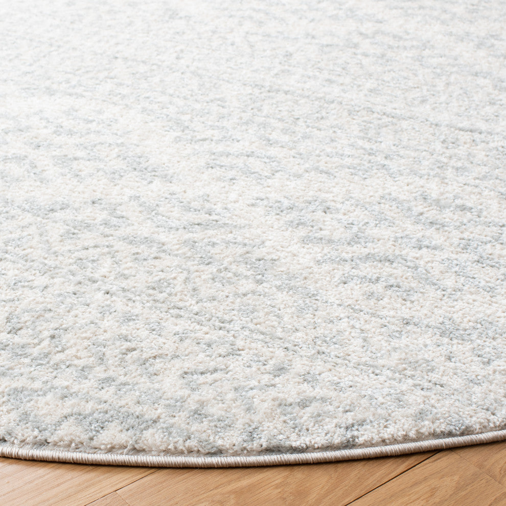 Safavieh Tulum Tul272G Southwestern Rug, Ivory and Light Gray, 8'0"x8'0" Square
