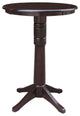 30" Round Top Pedestal Table, Rich Mocha