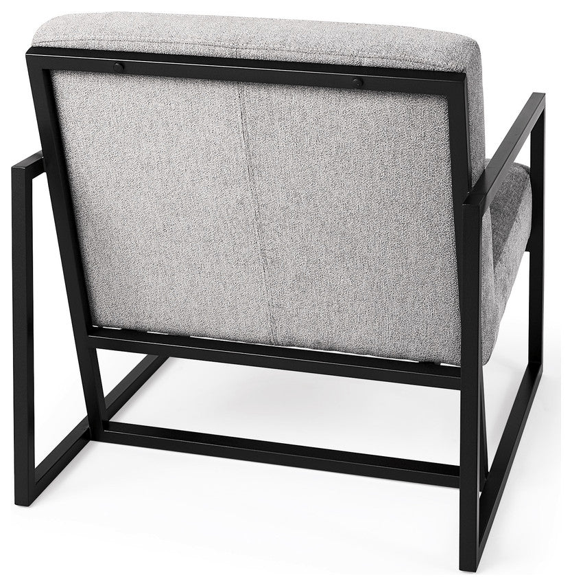 Geo Modern Gray And Black Accent Or Side Chair