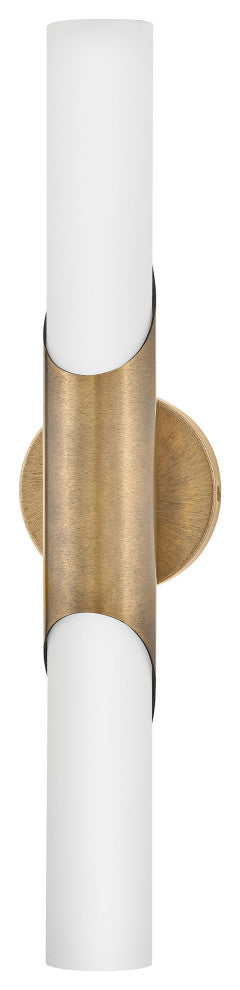 Hinkley Grace Bathroom Vanity Light, Textured Heritage Brass, Medium