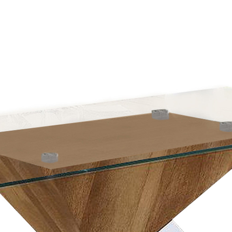 Benzara BM240044 Two Tone Wooden End Table With Pedestal Base, White and Brown