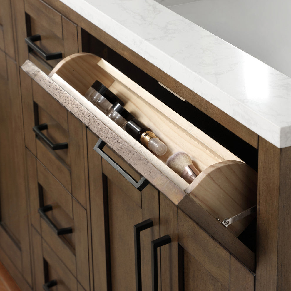 OVE Decors Tahoe Vanity, Almond Latte, 60"
