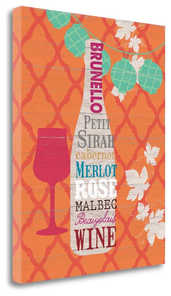"Summer Wine Celebration I" By Studio Bella, Giclee Print on Gallery Wrap Canvas