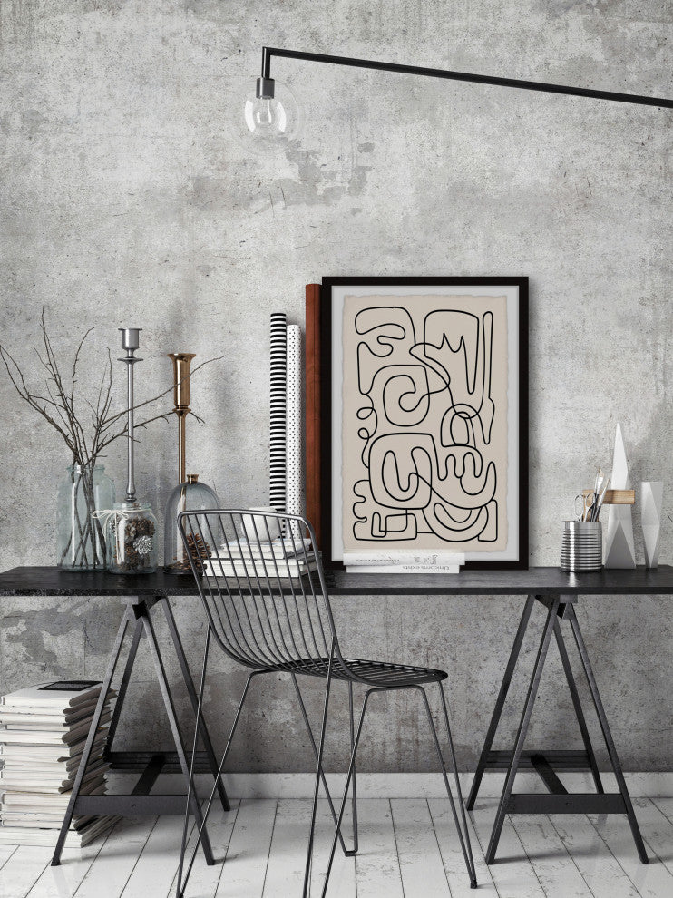 "Timeless Border" Framed Painting Print, 12x18