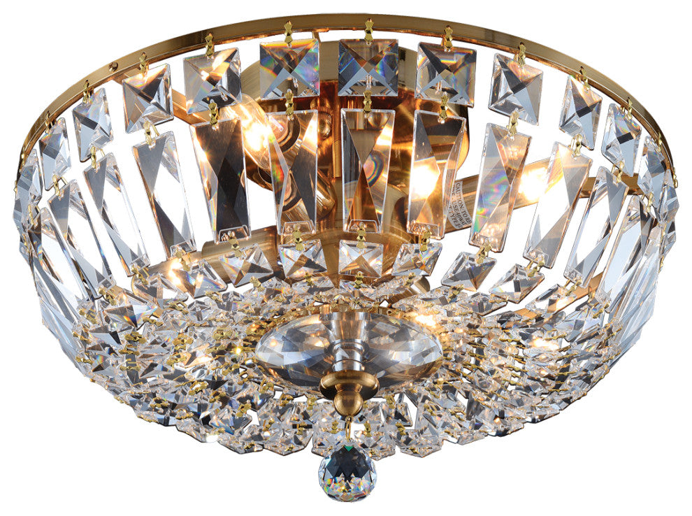 Artistry Lighting Vienne Collection Crystal Chandelier, Gold, 14"x10"