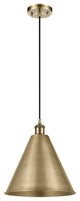 Ballston Cone Mini Pendant, Antique Brass