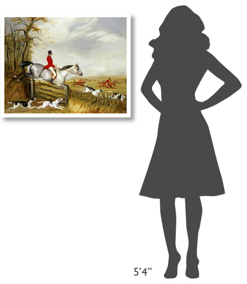 "The Belvoir Hunt" Digital Paper Print by Henry Thomas Alken, 32"x26"