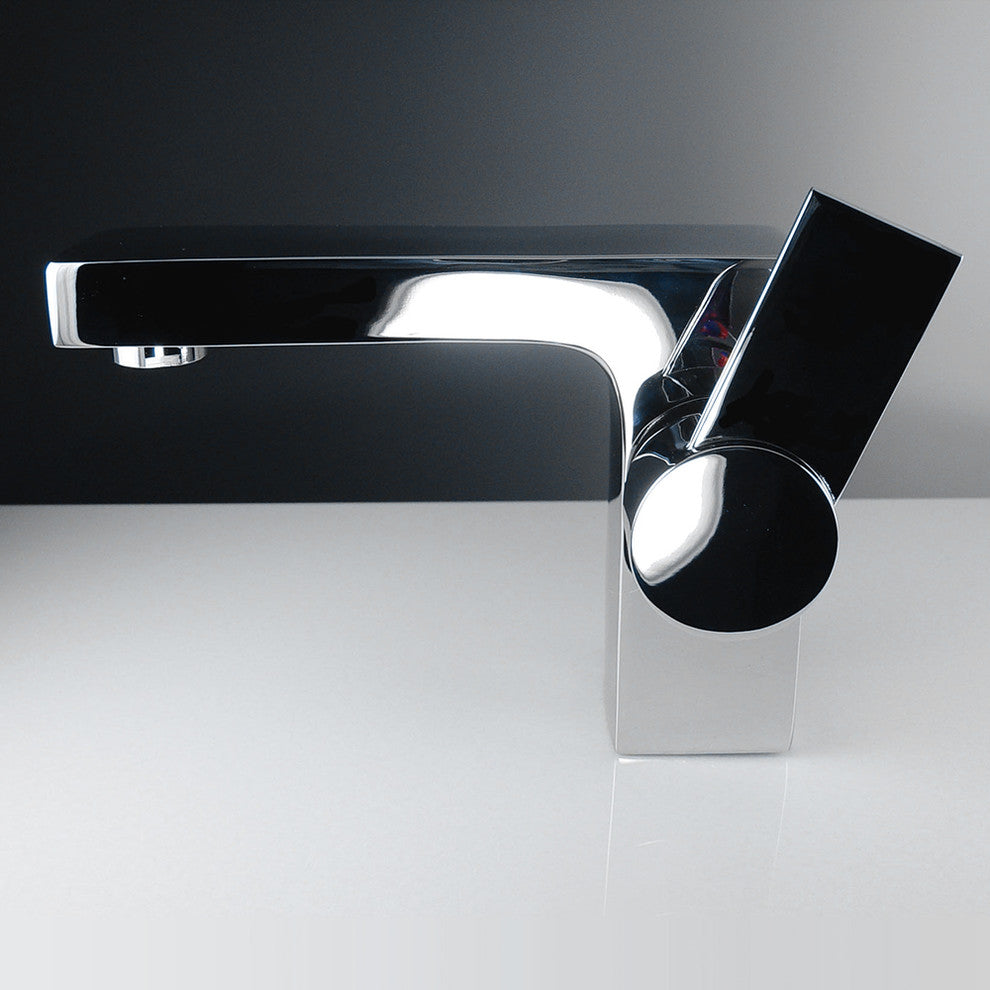 Fresca Isarus Single Hole Mount Bathroom Vanity Faucet-Chrome