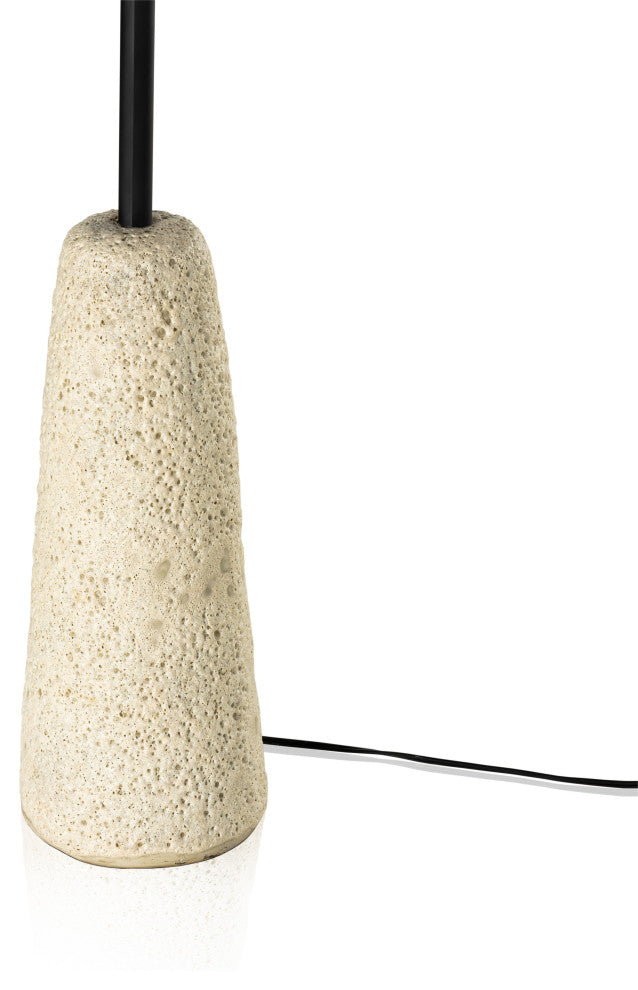 Wren Floor Lamp-Reactive White Glaze
