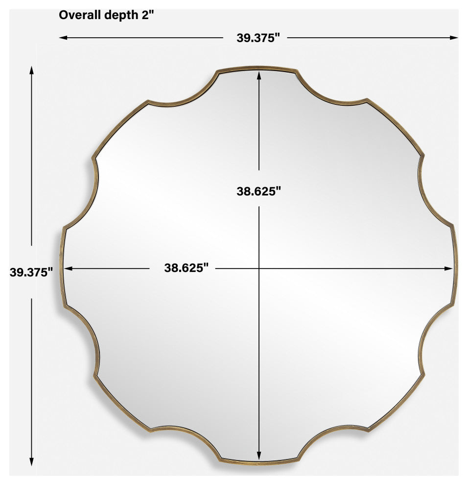 Uttermost - 09976 - Mirror - Gearing Up - Antiqued Golden Bronze