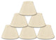 Pleated Empire Chandelier Lampshade Size 6, Eggshell, Set of 6