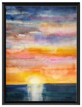 Glorious Sunset Framed Canvas Wall Art by Norman Wyatt Jr., 16"x20"