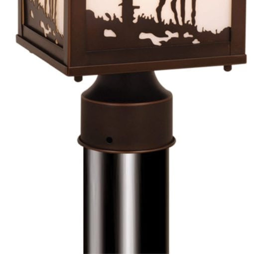 Bryce 8" Deer Outdoor Post Light Burnished Bronze