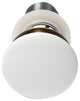 White Ceramic Mushroom Top Pop Up Drain for Sinks With Overflow