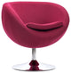 Zuo Modern Lund Occasional Chair, Carnelian Red, 500320