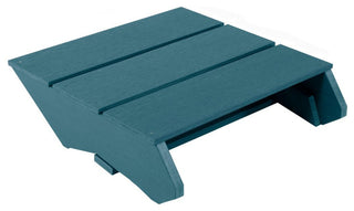 Italica Modern Folding Ottoman, Nantucket Blue