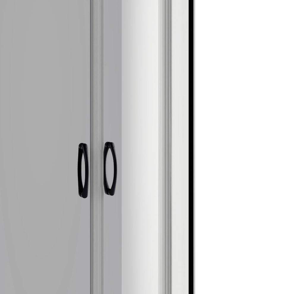 Mona-36-BLK-NW Shower Kit No Walls