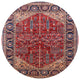 Ahgly Company Indoor Round Mid-Century Modern Area Rugs, 5' Round