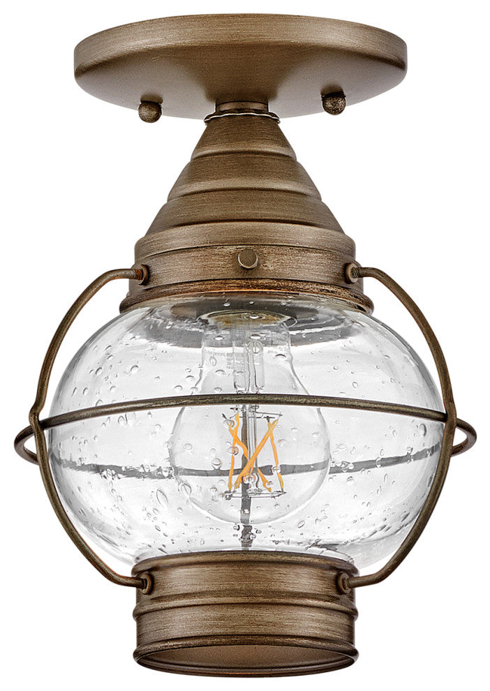 Hinkley Cape Cod 9" Small Outdoor Convertible Light Fixture, Burnished Bronze