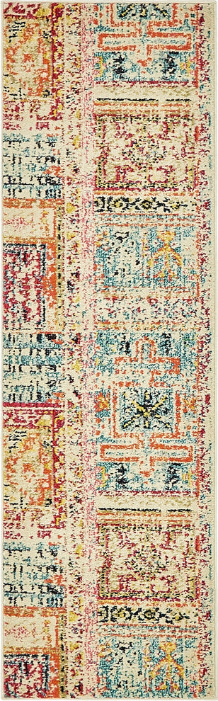 Unique Loom Multicolored Codex Monterey 2'' 0 x 6'' 7 Runner Rug