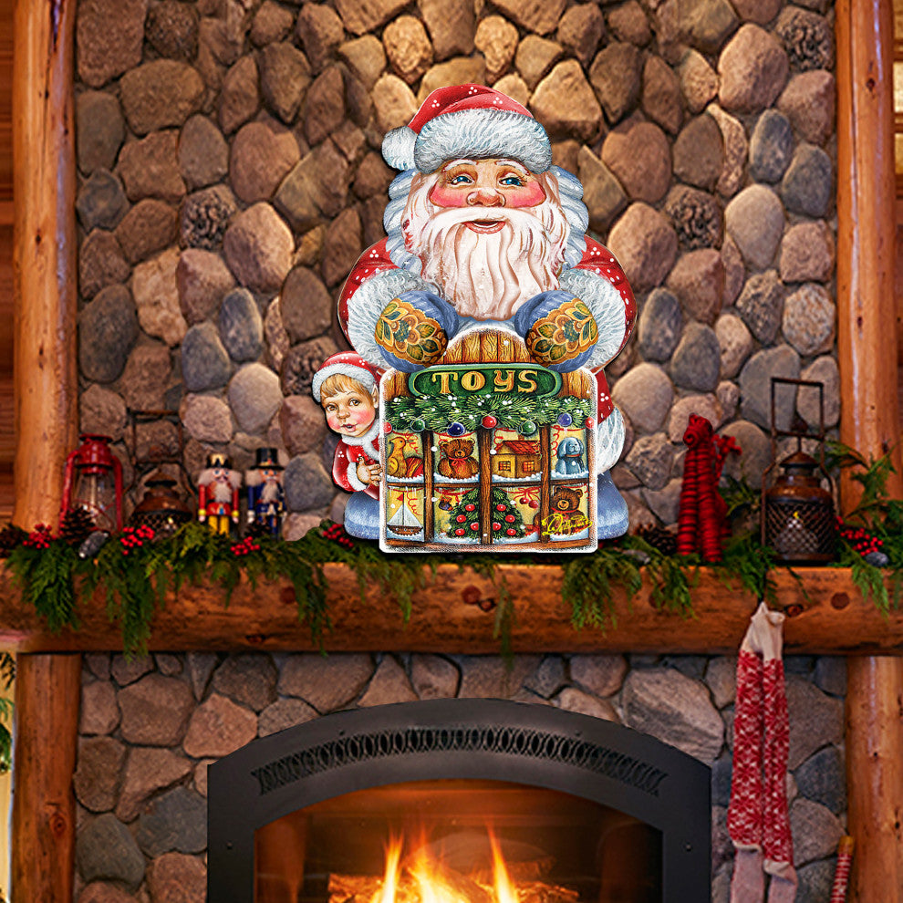 Toy Shop Santa Door Hanger