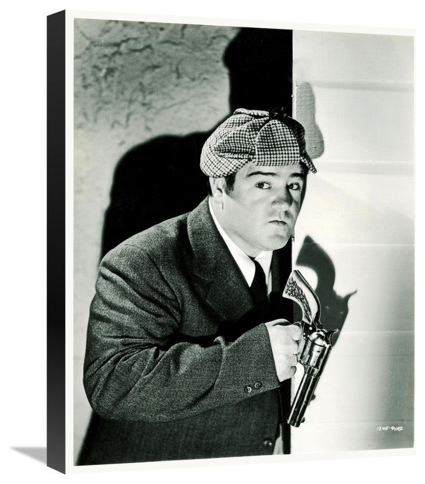 "Abbott & Costello - Promotional Still - Who Done It" Canvas Giclee, 18"x22"