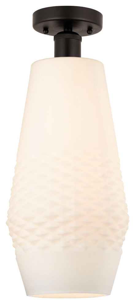 Innovations 616-1F-OB-G681-7 1 Light Semi-Flush Mount, Oil Rubbed Bronze