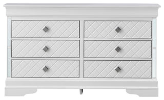 Verona 6-Drawer Dresser, White