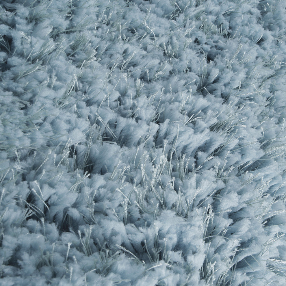 Illustrations Area Rug, Gray and Blue, 8? x 11?, Solid