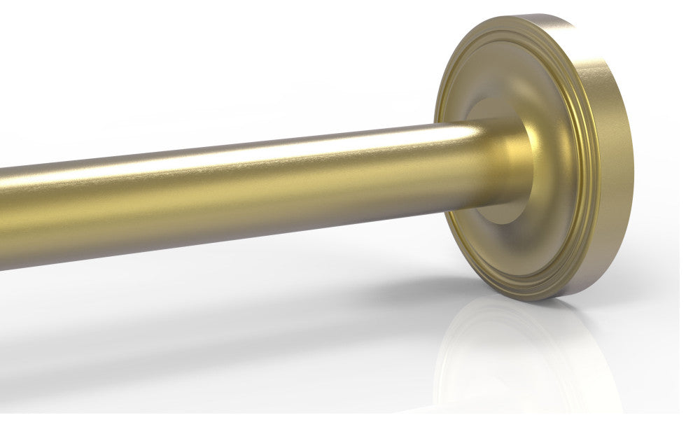 Prestige Regal Shower Curtain Rod Brackets, Satin Brass
