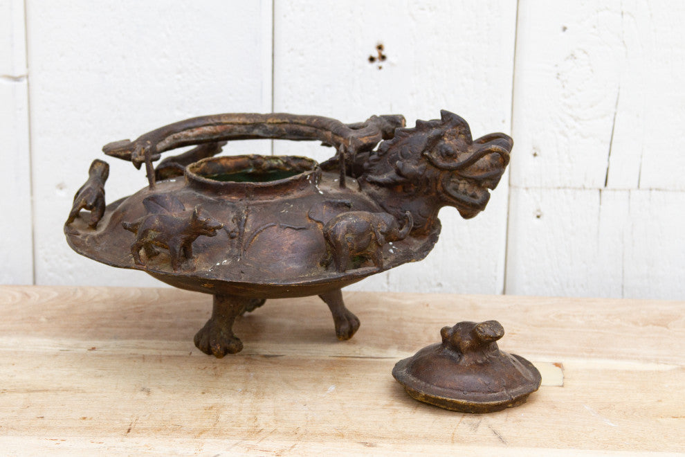 Large Ancient Dragon Tea Pot