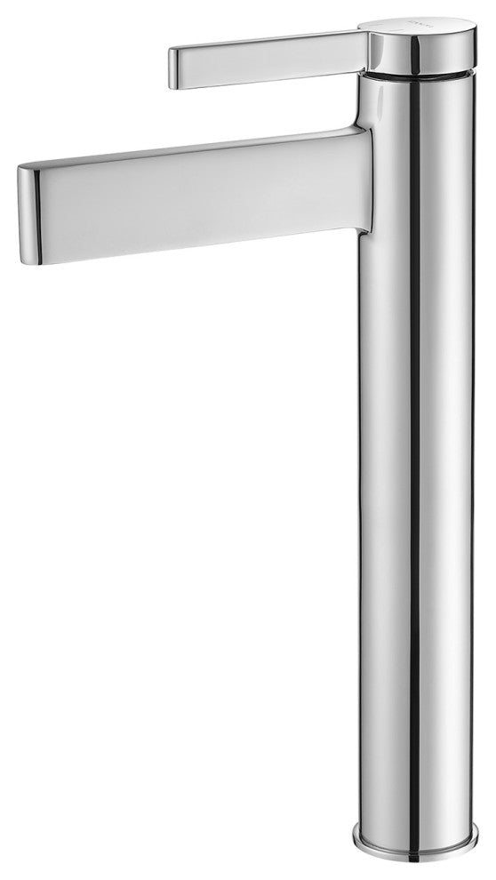 Vinnova Oviedo Single Hole Lever Bathroom Faucet, Polished Chrome, High-Handle