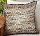 Plutus Antique Zane Brown Dobby Luxury Outdoor/Indoor Throw Pillow, 12"x20"