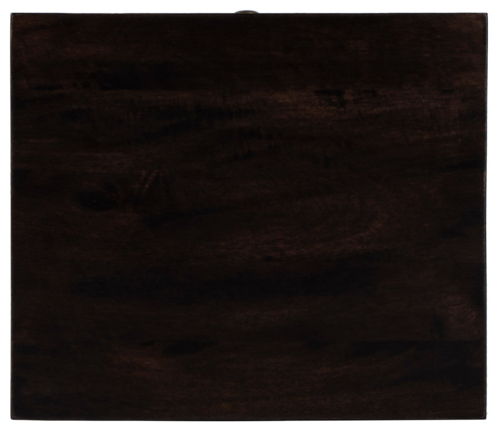 Switra 1-Door 1-Drawer End Table, Dark Brown