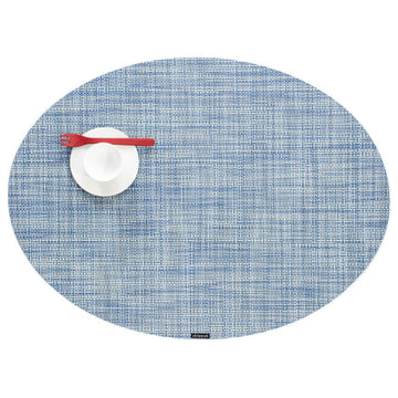 Minibasket Oval Table Mat, Chambray